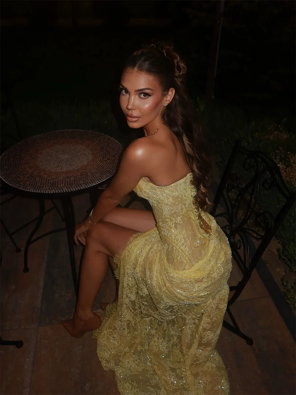 Cathy индивидуальные желтые платья - Фотография_3