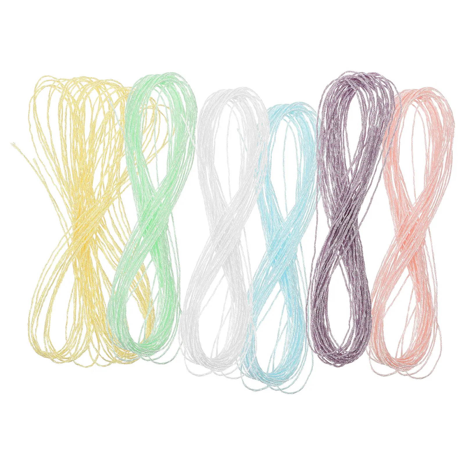 6 рулонов блестящих ниток для вышивания - Фотография_2