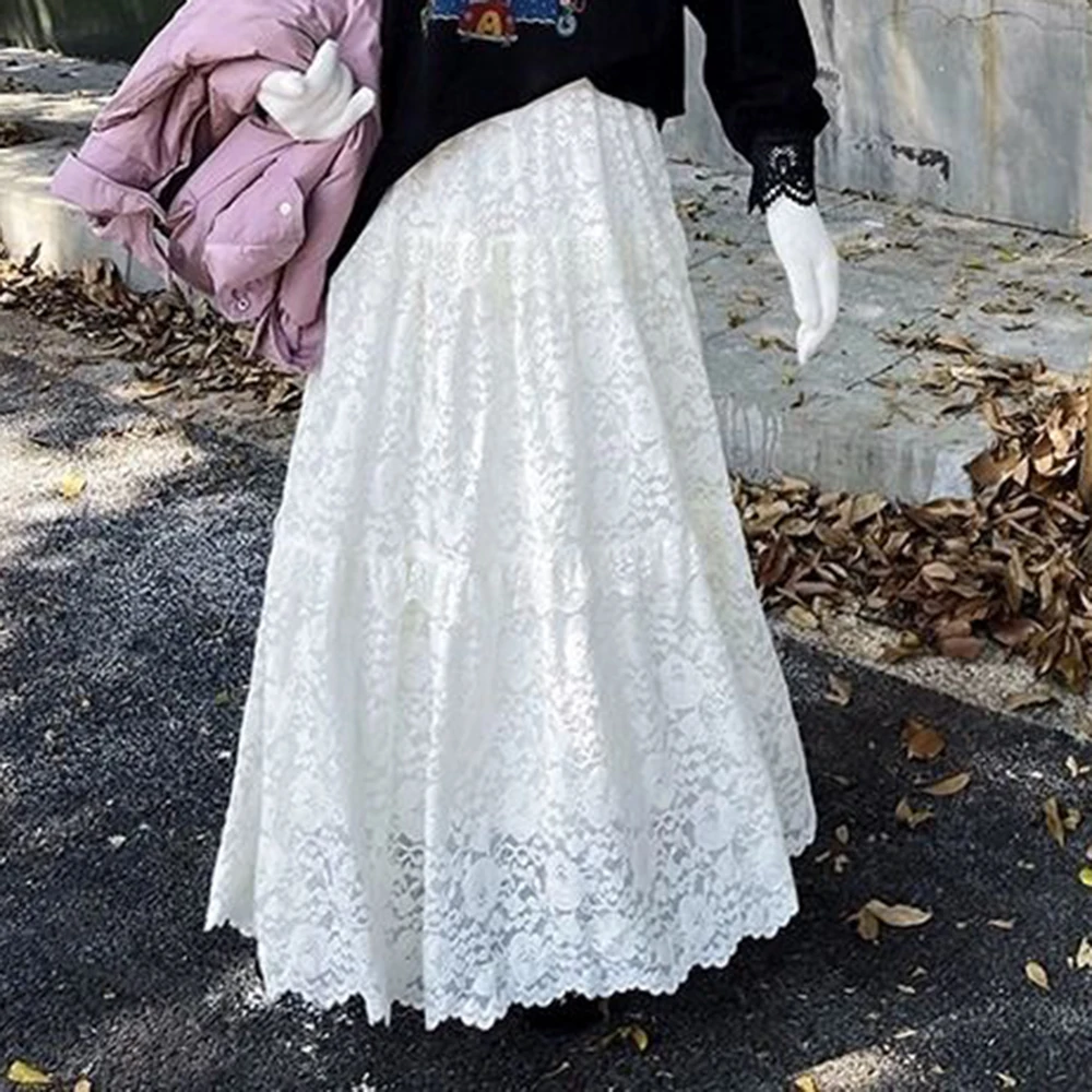 Кружевная юбка-миди - Фотография_4