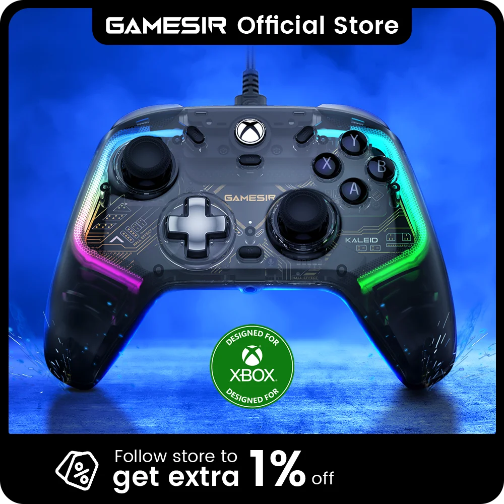 Проводной геймпад gamesir kaleid xbox controller для xbox series x