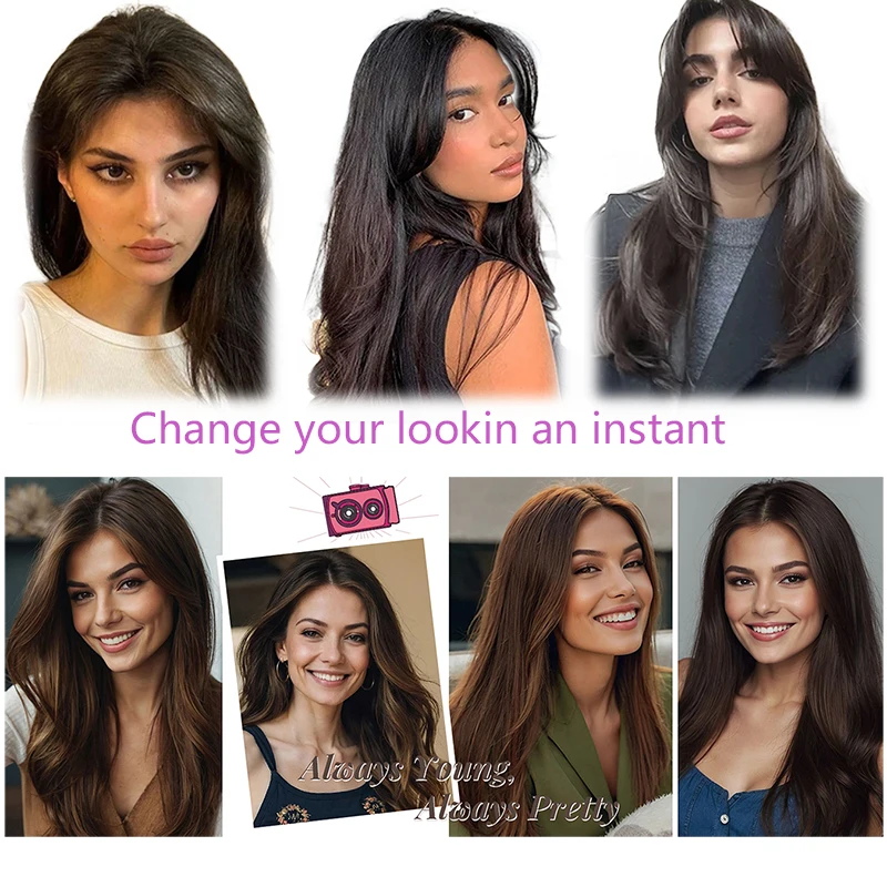 100% человеческие волосы 7x10 см - Фотография_6