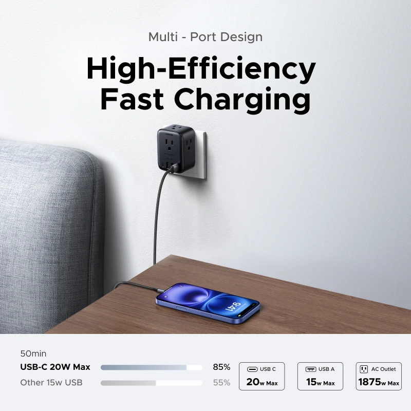 Сетевой удлинитель ugreen 20w с - Фотография_3