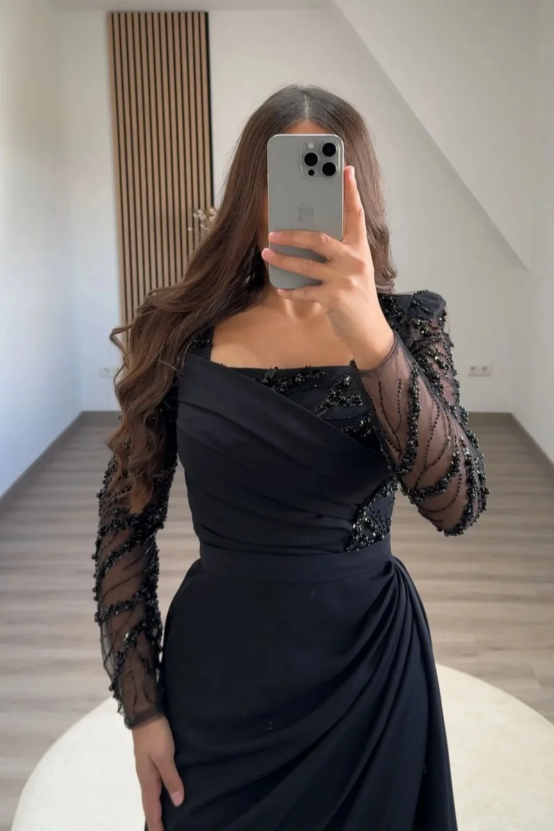 Annie черное свадебное платье элегантные - Фотография_2