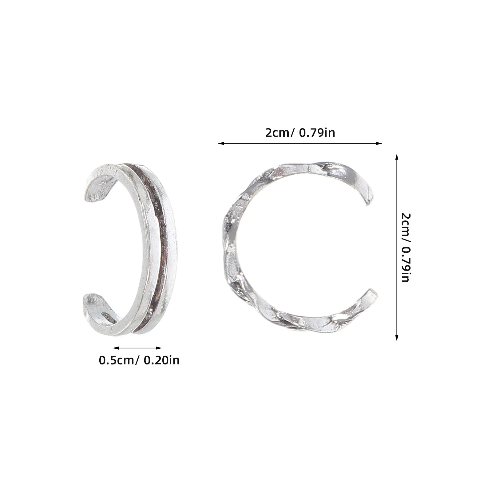 Регулируемый женский набор колец на носок - Фотография_2