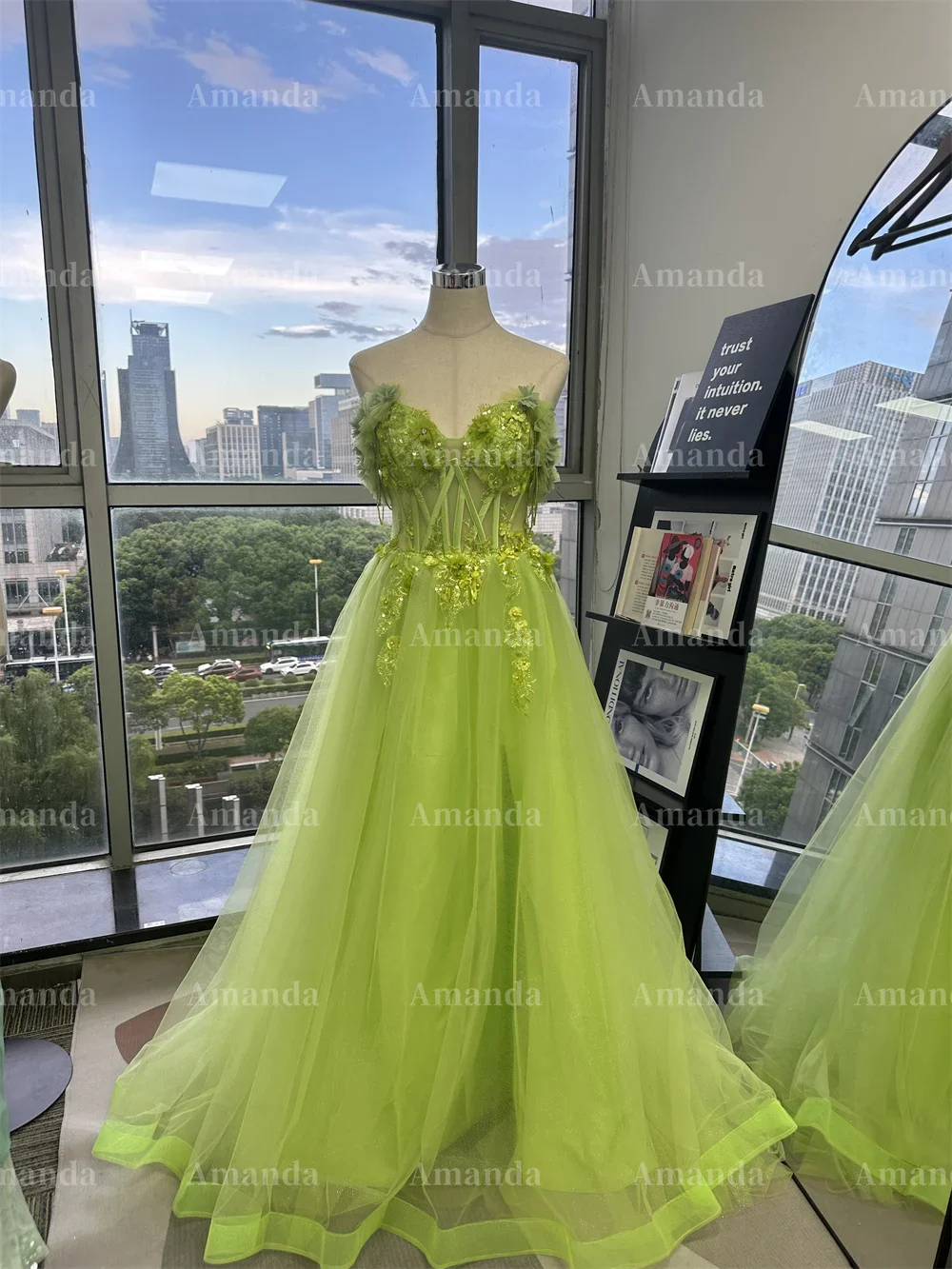 Индивидуальное блестящее 3d кружевное - Фотография_6