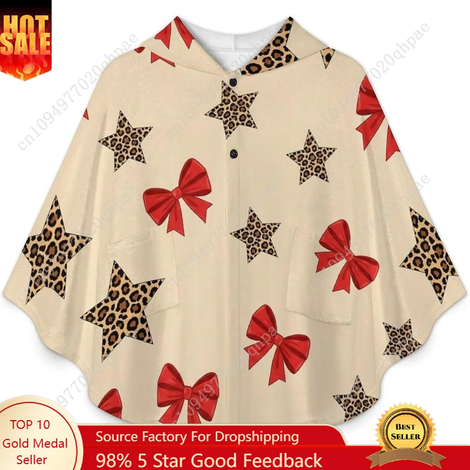 Уютный фланелевой свитер-одеяло