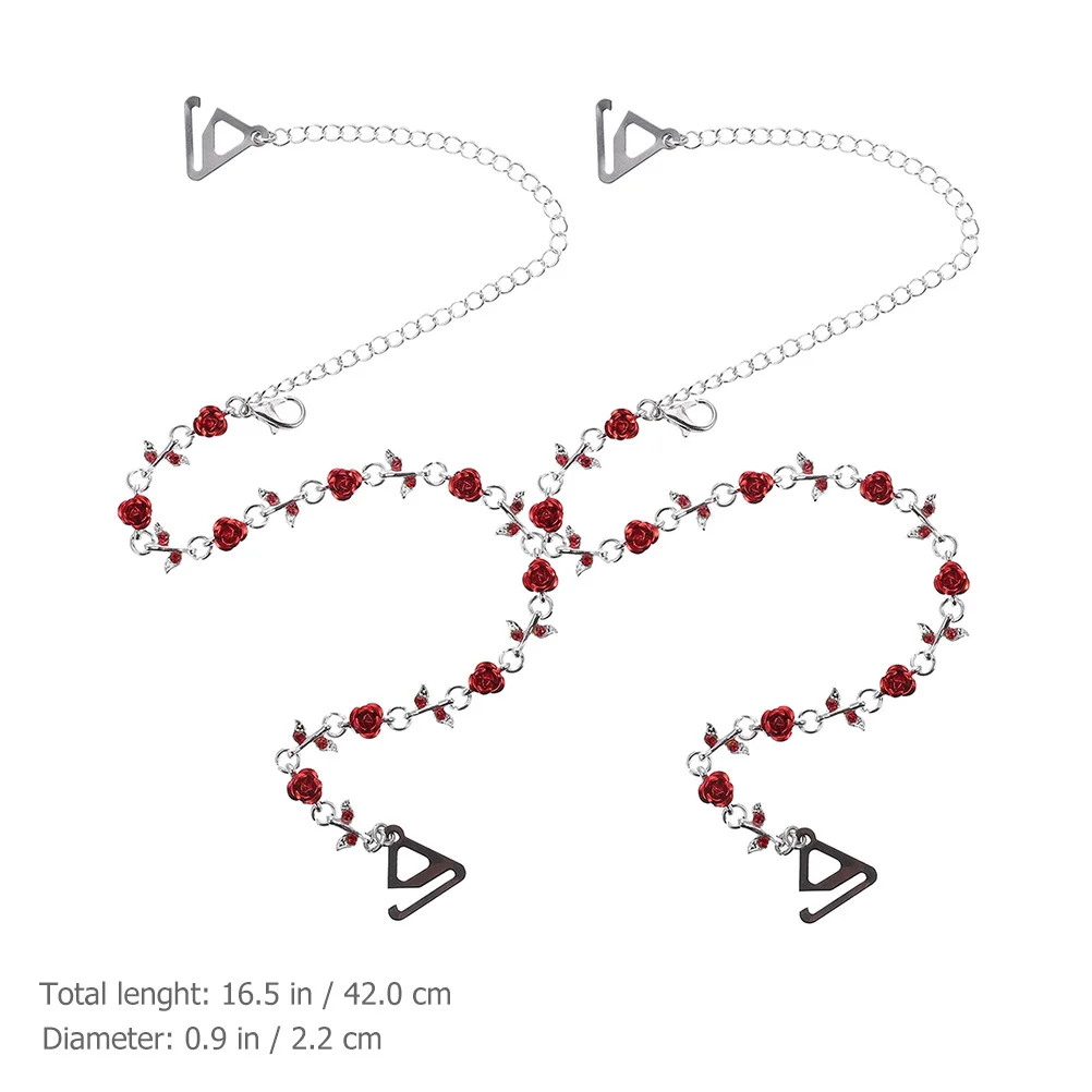 1 пара женских бретелей для бюстгальтера со стразами - Фотография_3