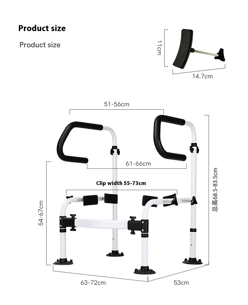 Сверхмощная вспомогательная рейка для ванной комнаты - Фотография_6