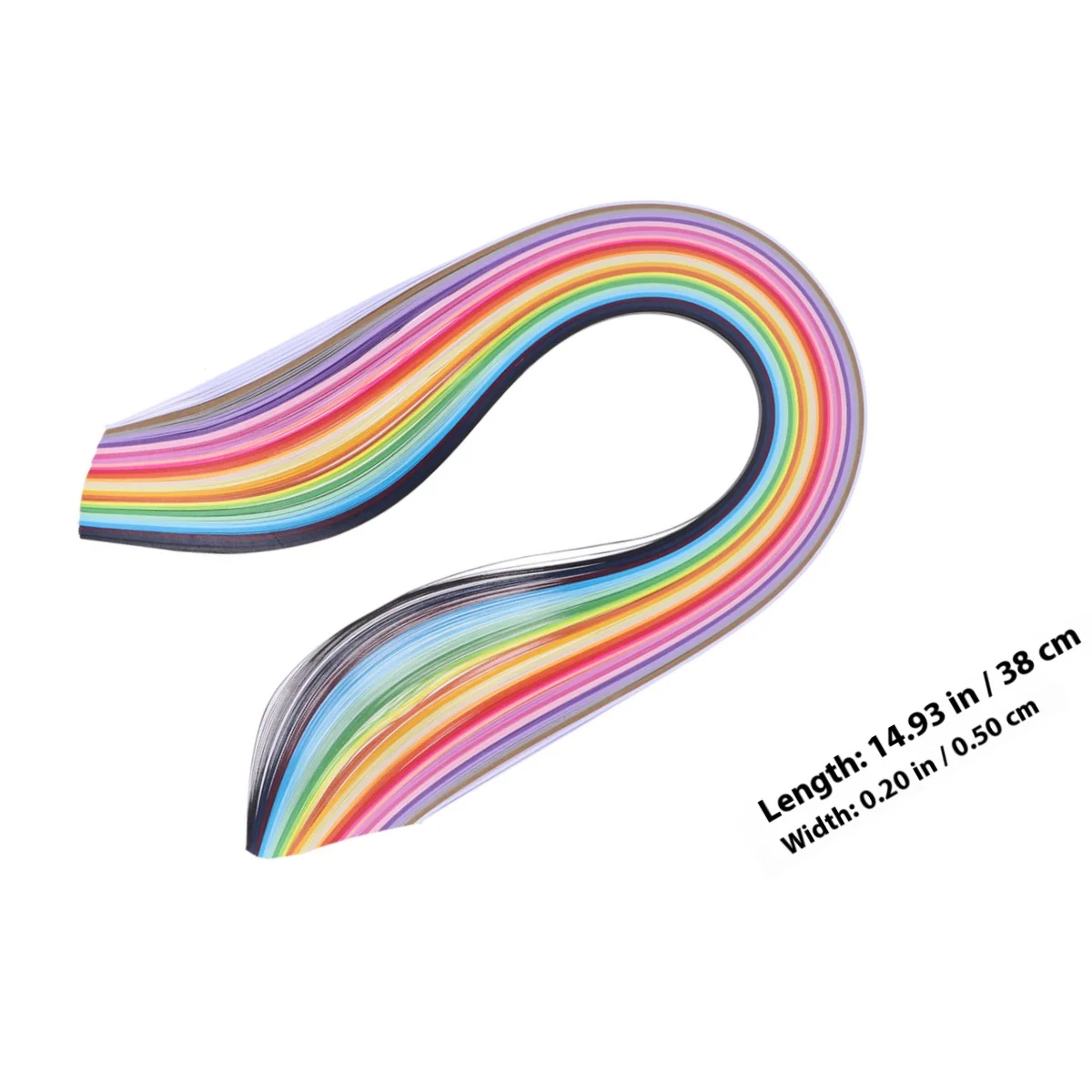 26 цветных бумажных полосок для квиллинга толщиной 5 мм - Фотография_5