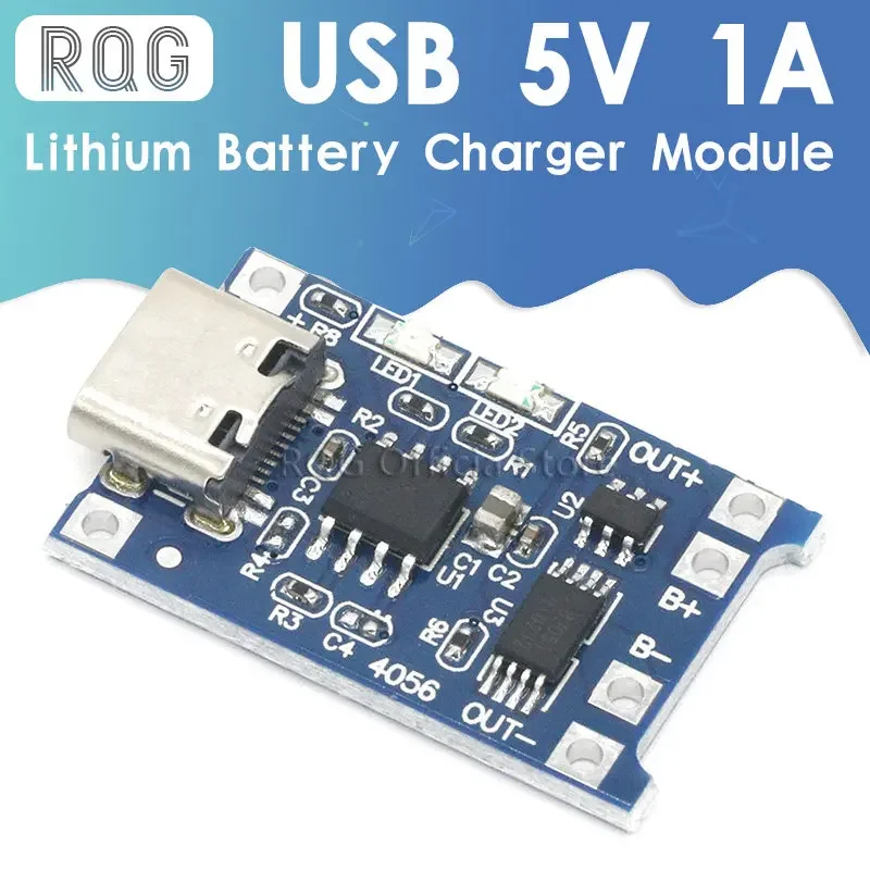 Usb type-c, 5 в, 1a, 18650, tp4056,