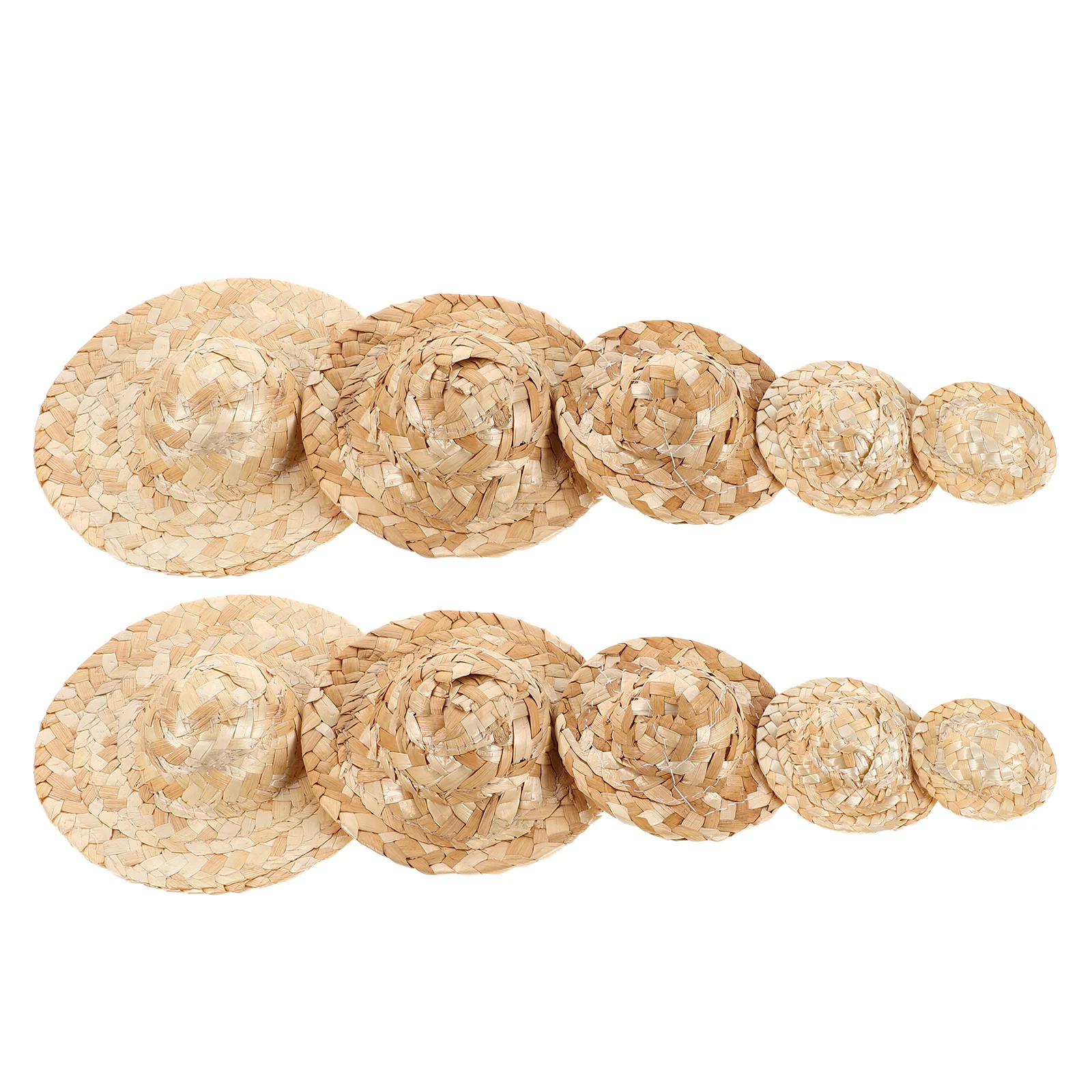 Миниатюрные тканые шапки с травой - Фотография_5