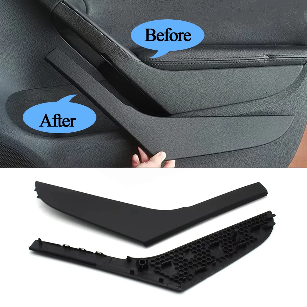 Черная левая и правая внутренняя дверная ручка - Фотография_6