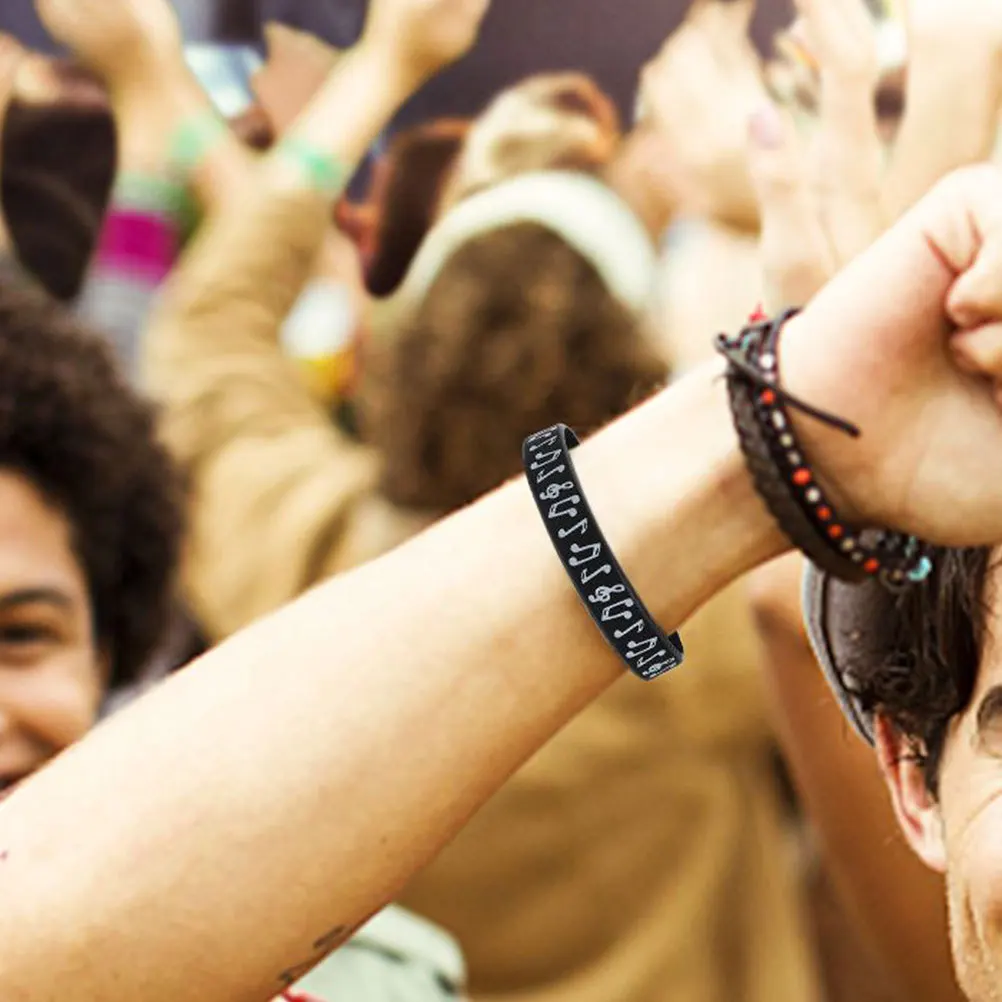 Силиконовые браслеты с музыкальной нотой - Фотография_3