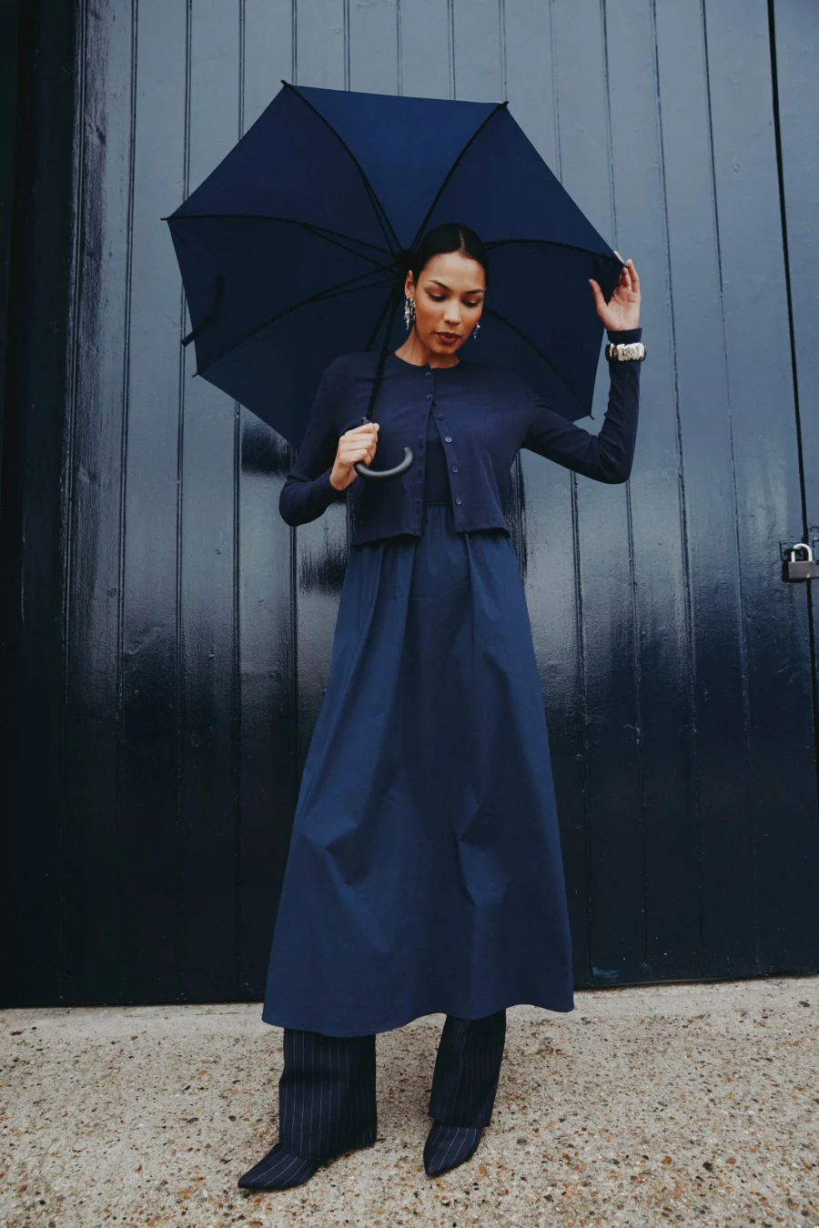 As aw25 лоскутное платье с круглым вырезом