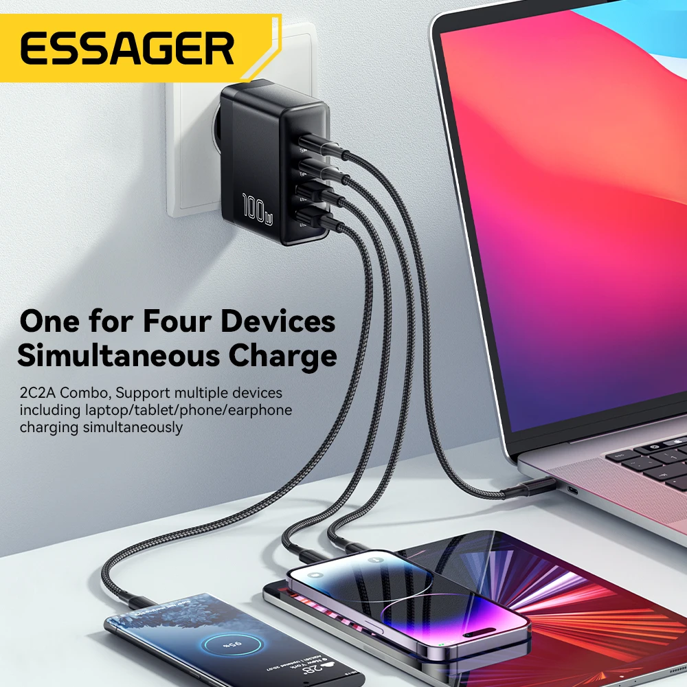 Сша/kr plug usb type c gan зарядное - Фотография_2