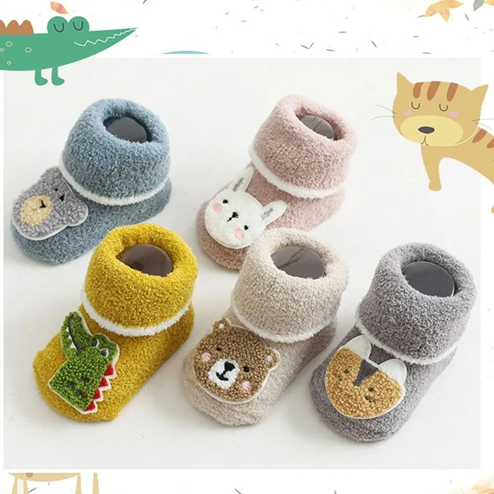 Подарки, противоскользящие осенне-зимние носки с медведем - Фотография_4