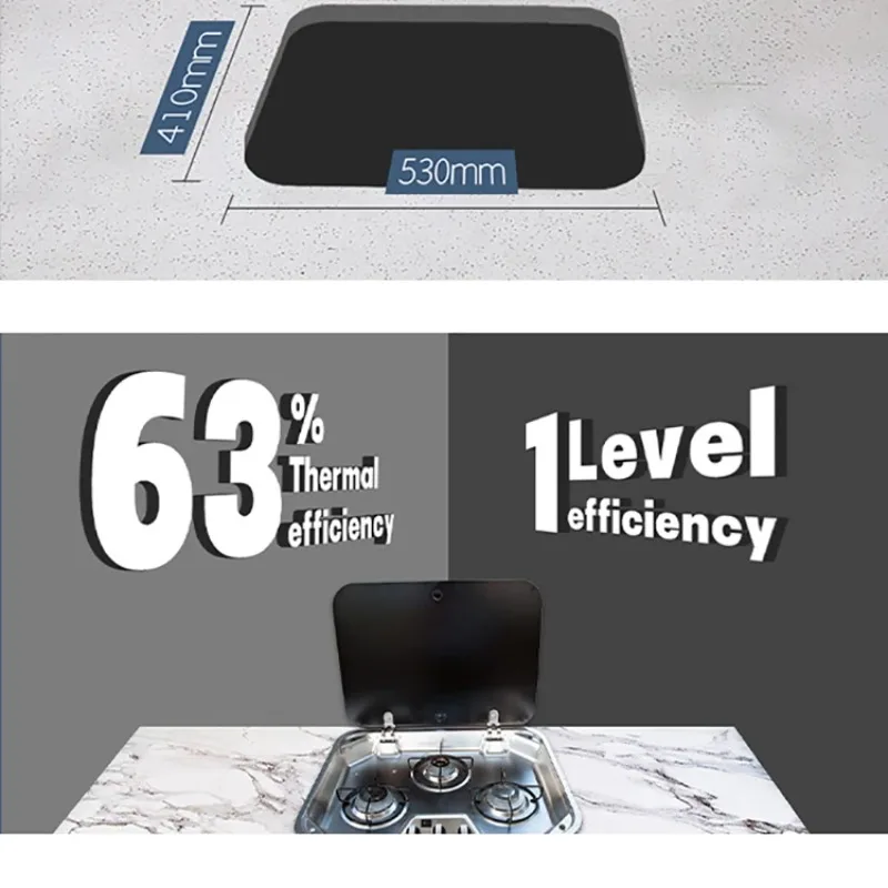 Портативная газовая плита с тремя конфорками для автодома - Фотография_4