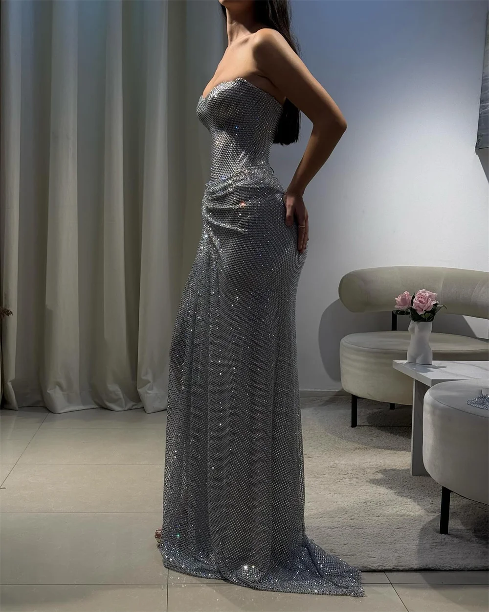 Мила без бретелек русалка пром - Фотография_3