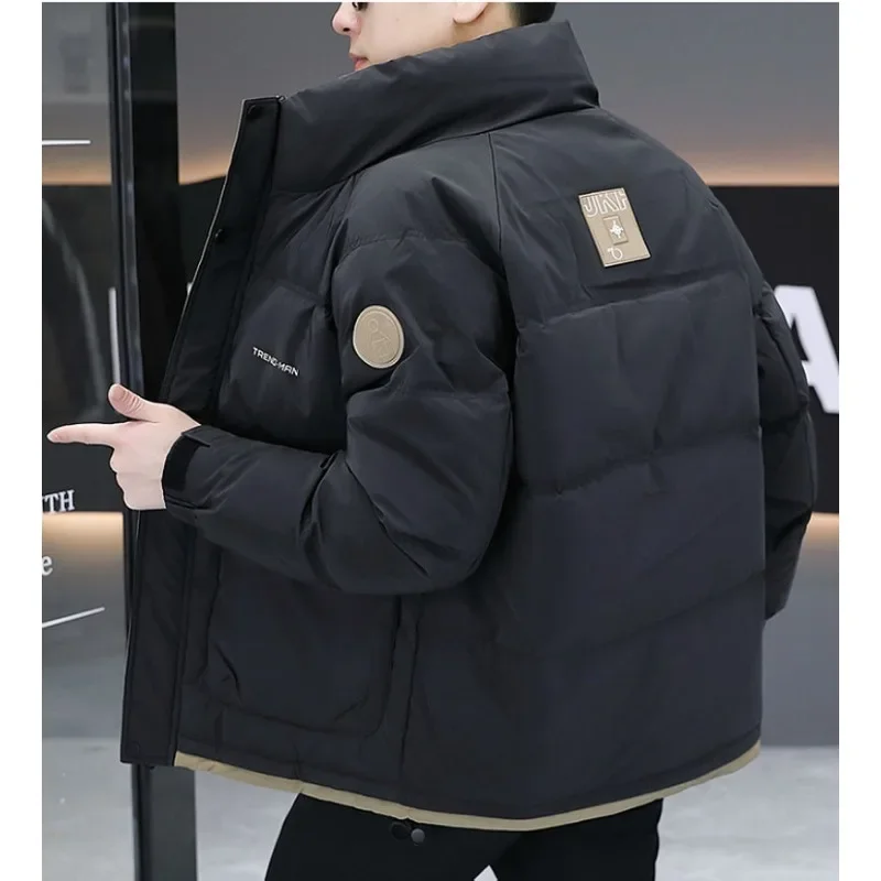 Пуховик winner, мужское теплое белое пальто на утином пуху - Фотография_5