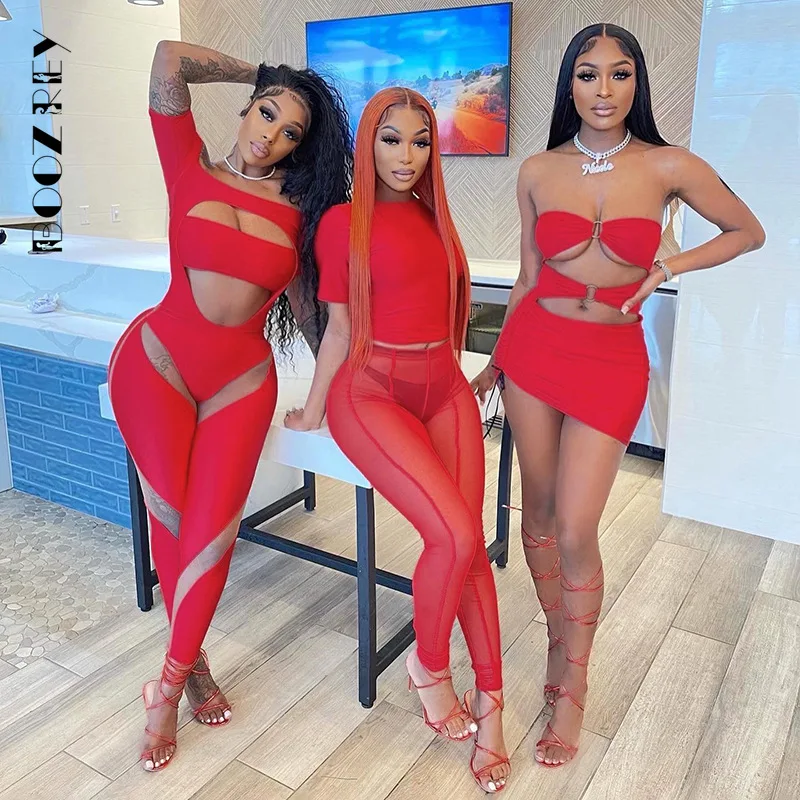 Пикантный красный комбинезон boozrey - Фотография_3