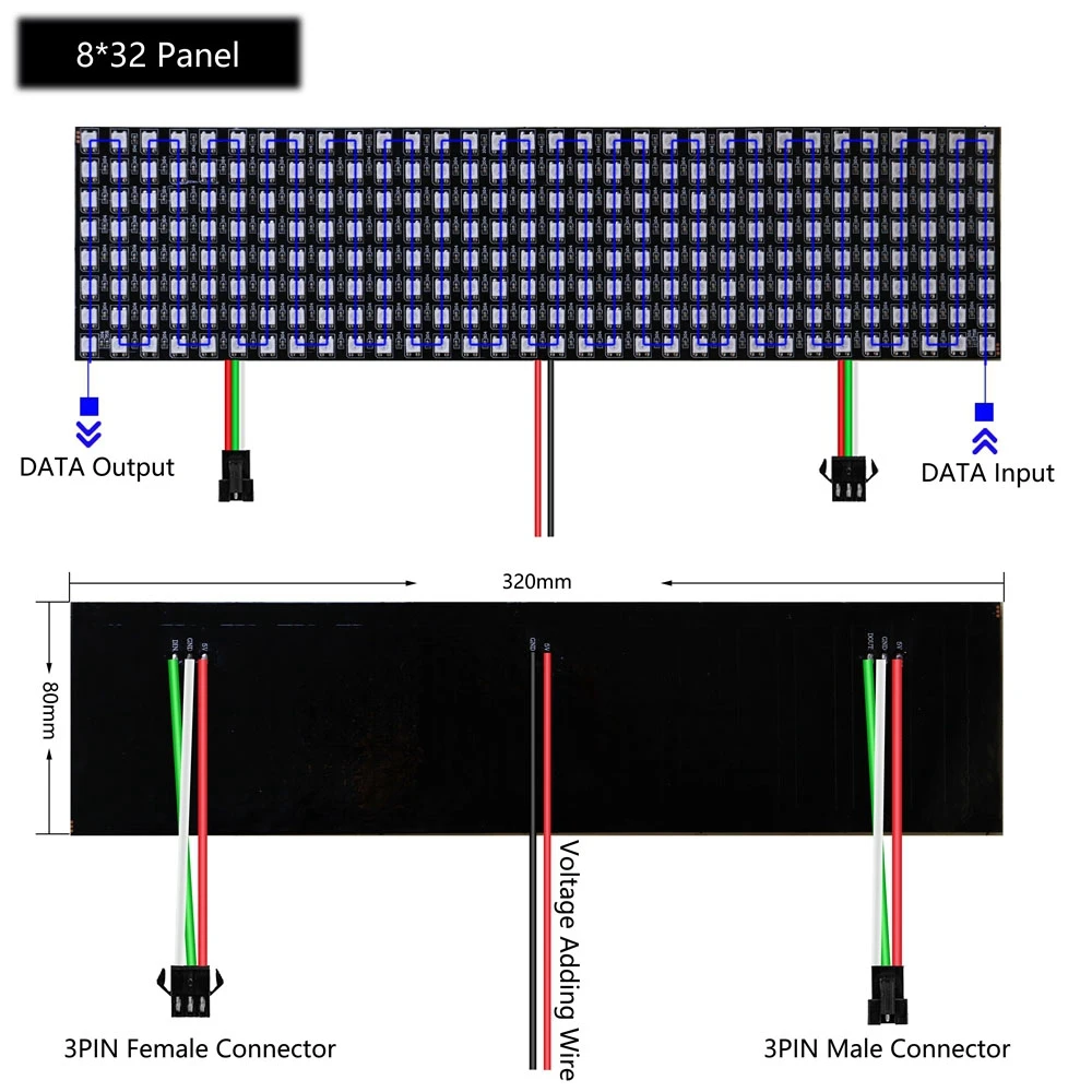 Ws2812b rgb светодиодная цифровая - Фотография_4
