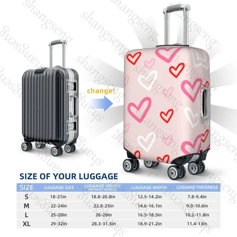 Love heart travel luggage cover - Фотография_4