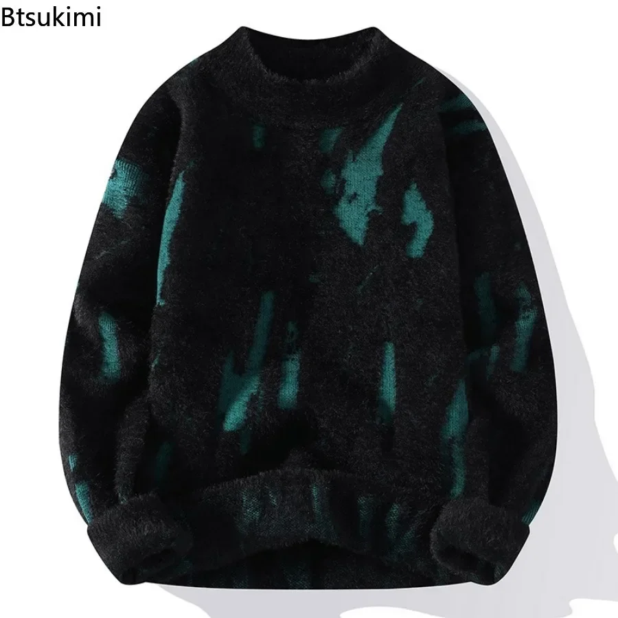 Мужские осенне-зимние вязаные теплые свитера - Фотография_3