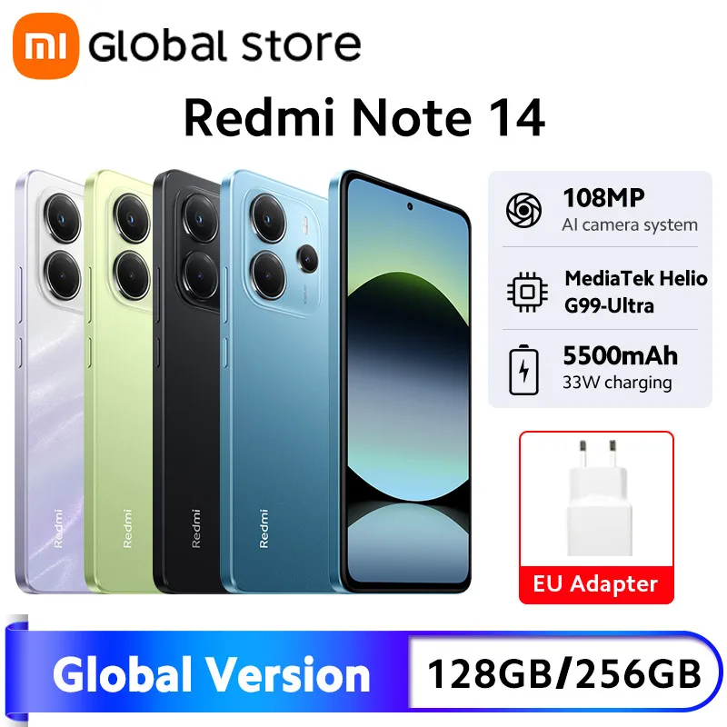 Новая глобальная версия смартфона xiaomi redmi note 14 6