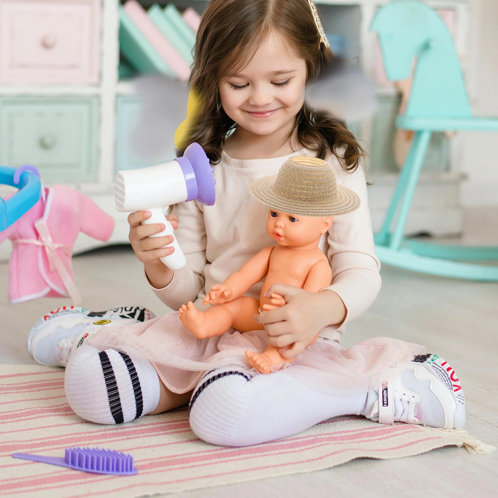 Мини-соломенные шляпы 13 см - Фотография_3