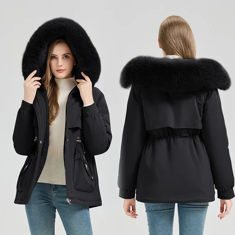 Высококачественная женская зимняя теплая хлопковая куртка - Фотография_3