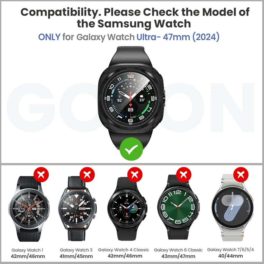 Стекло + чехол для samsung galaxy watch 7 ultra 47 мм - Фотография_2