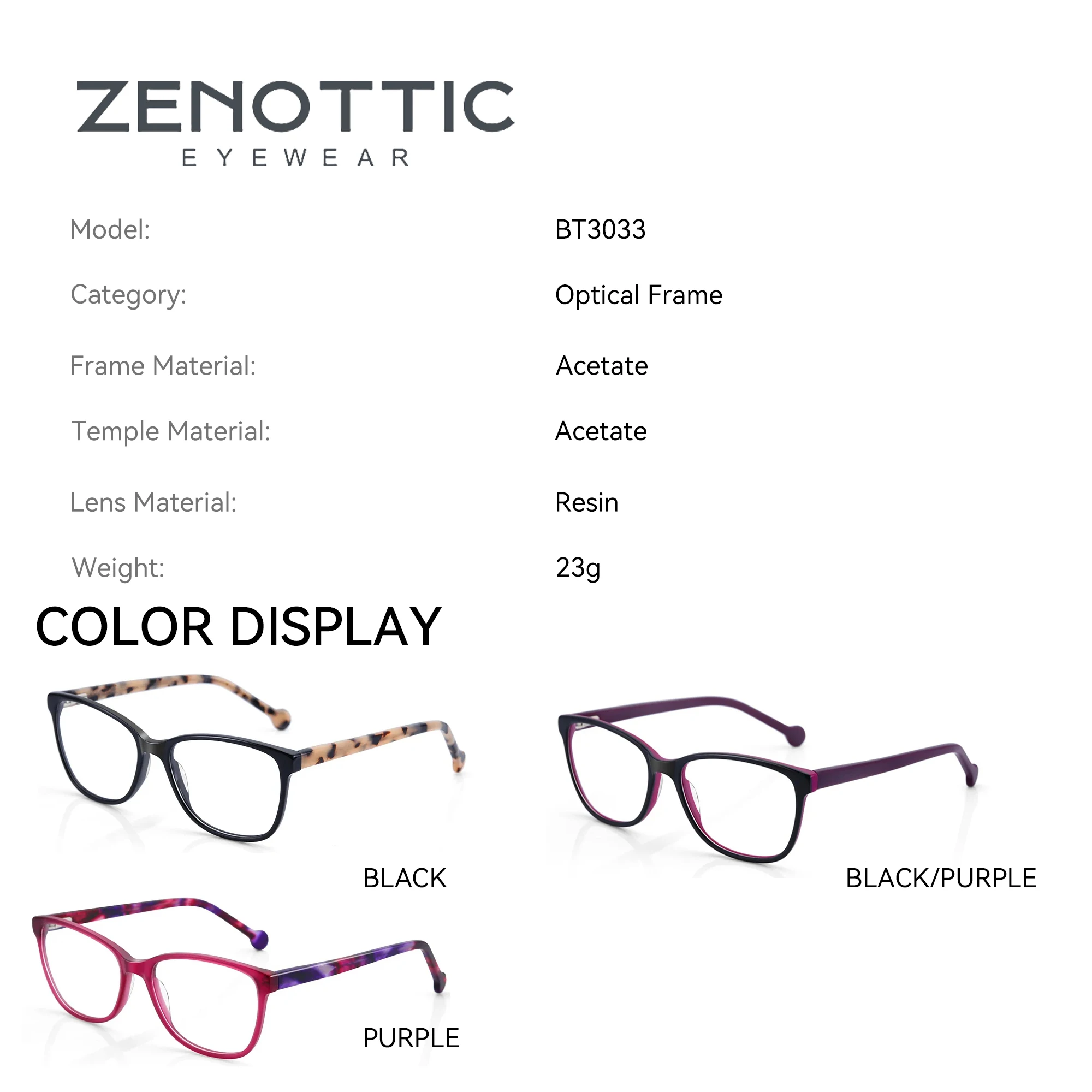 Zenottic ацетатные очки по рецепту - Фотография_4