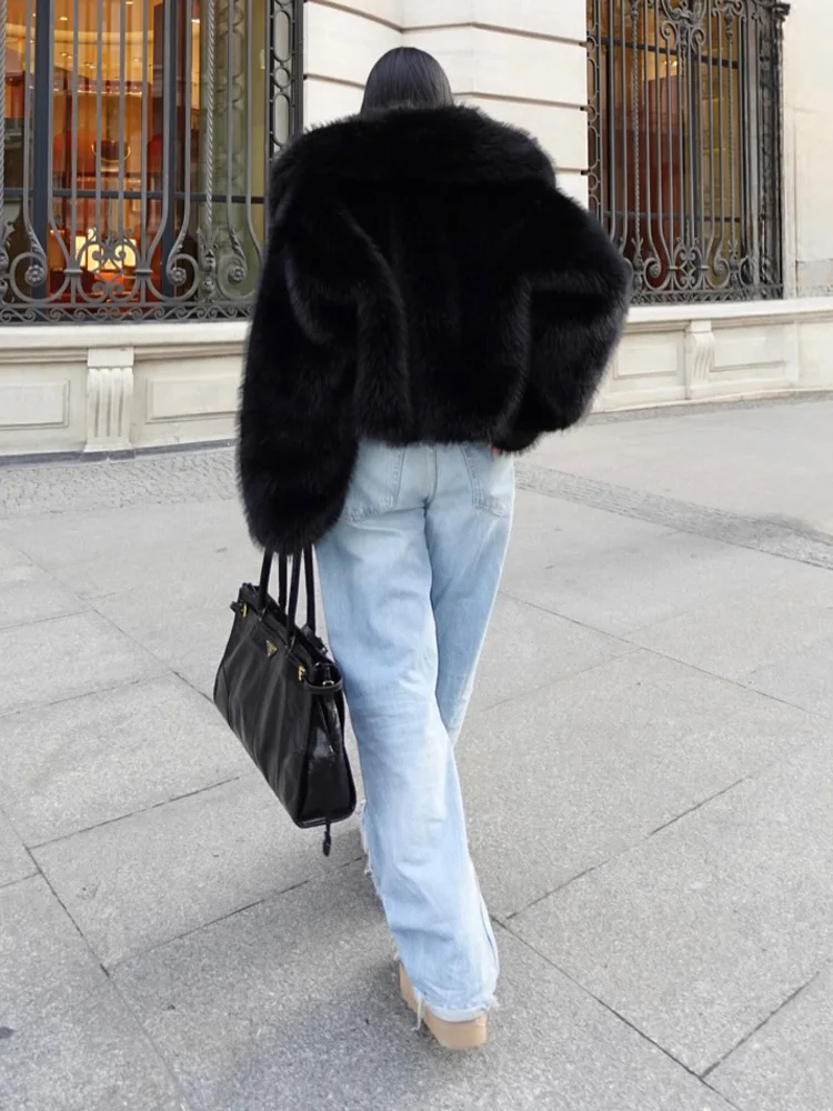 Tossy зимняя модная верхняя одежда с меховыми перьями для женщин - Фотография_6