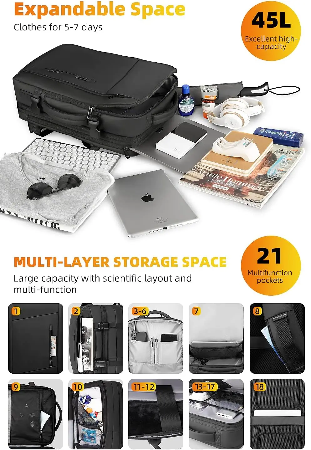 Мужской дорожный рюкзак mark ryden - Фотография_2