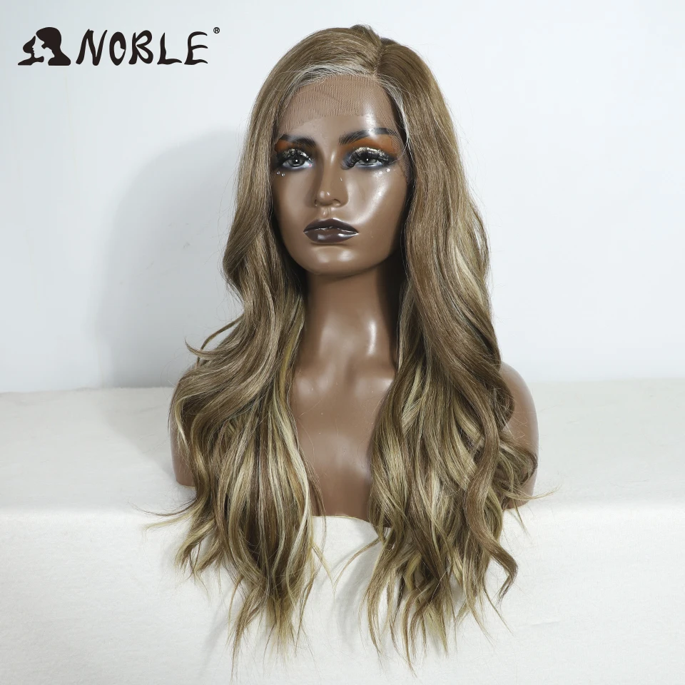 Благородный синтетический парик на сетке спереди - Фотография_2