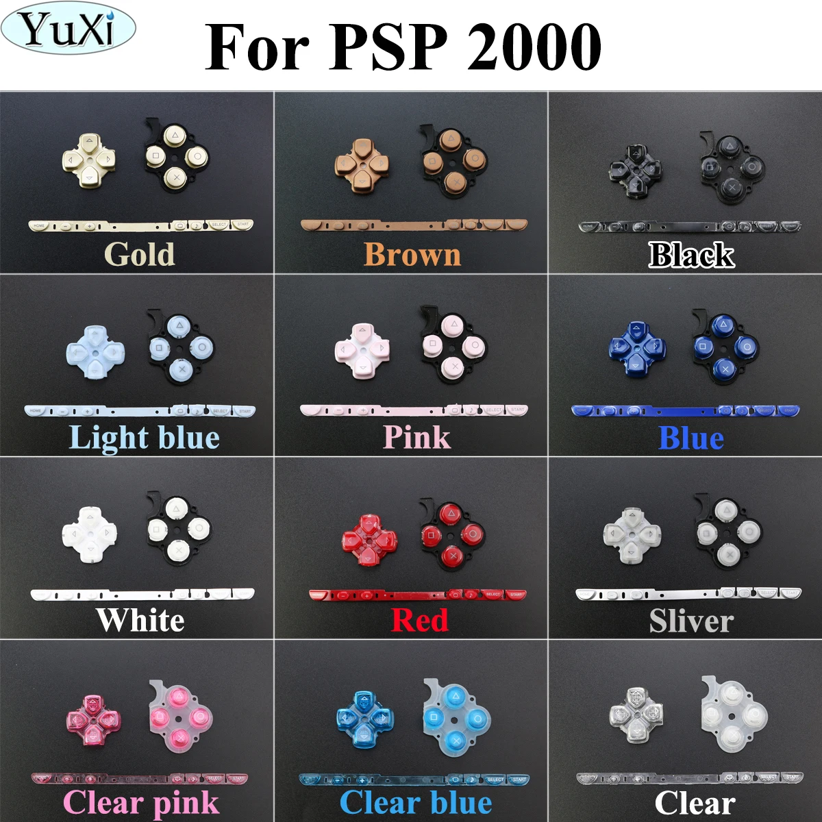 Сменные кнопки yuxi для psp 2000 и игровой консоли psp2000