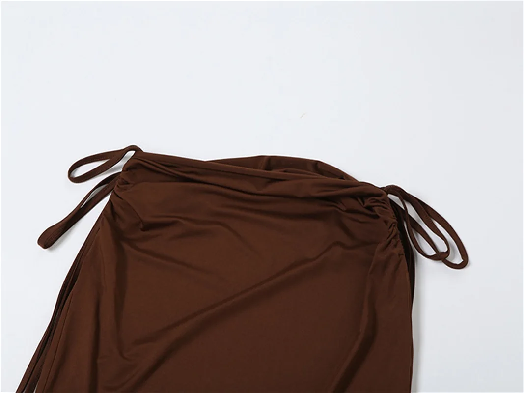 Кофейный цвет с вырезом лодочкой - Фотография_5