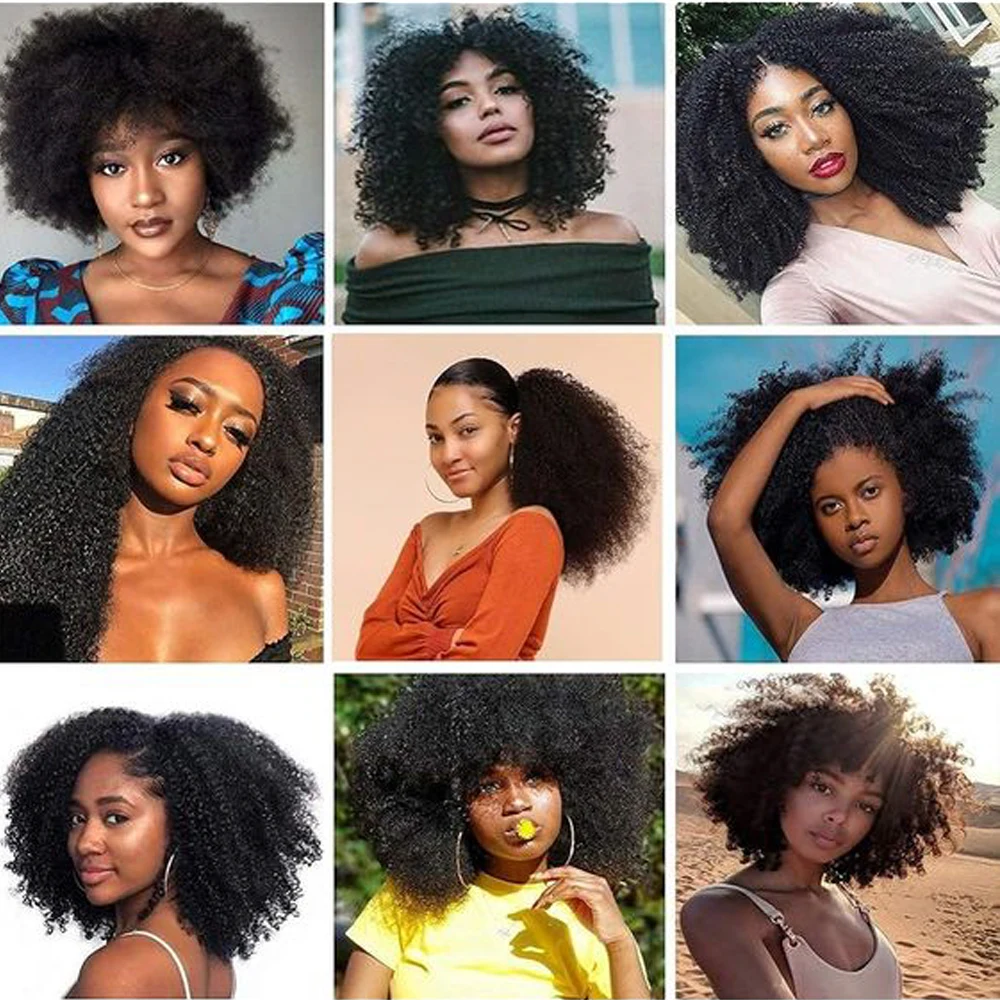 Afro kinky bulk 100% человеческие - Фотография_6
