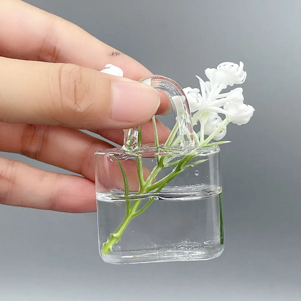 Мини-стеклянная ваза в форме сумочки - Фотография_2