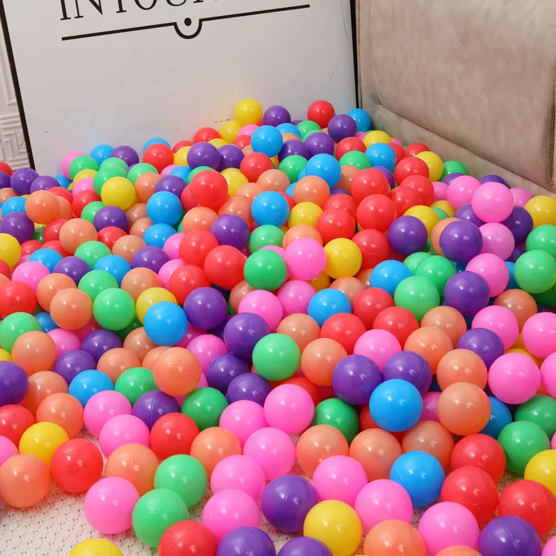 Красочные детские пластиковые шарики для бассейна с водой - Фотография_5