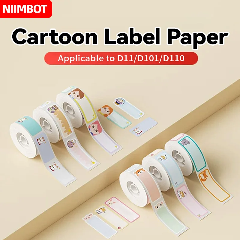 Niimbot d101 d11 d110 цветные мультяшные умные фотоэтикетки