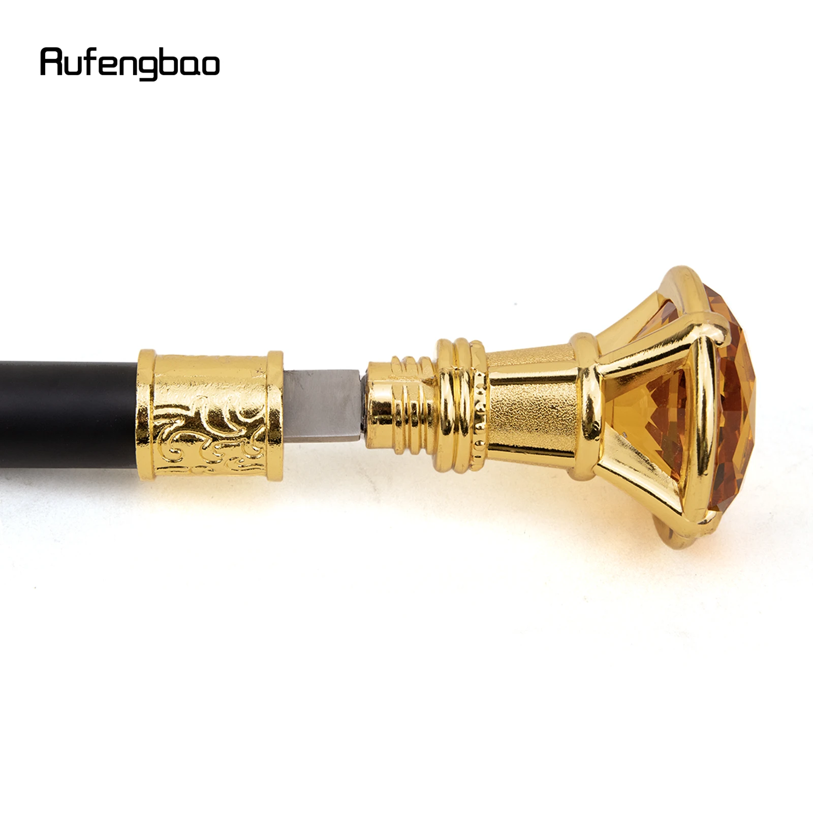 Золотая трость оранжевого ромбовидного типа со скрытой пластиной - Фотография_2