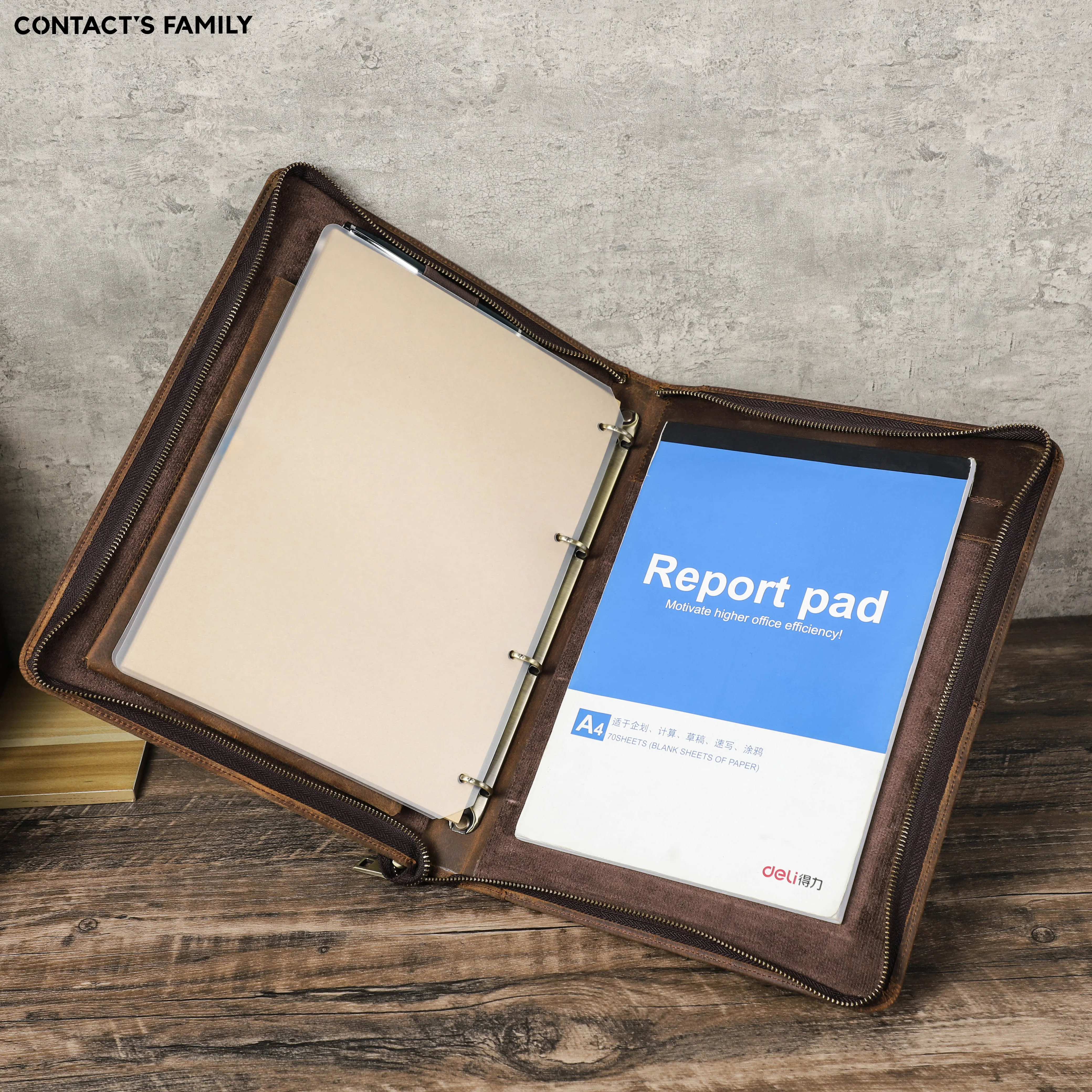 Роскошный деловой кожаный портфель