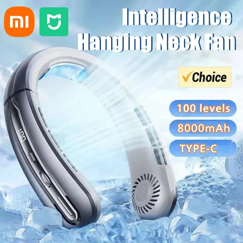 Портативный подвесной шейный вентилятор xiaomi