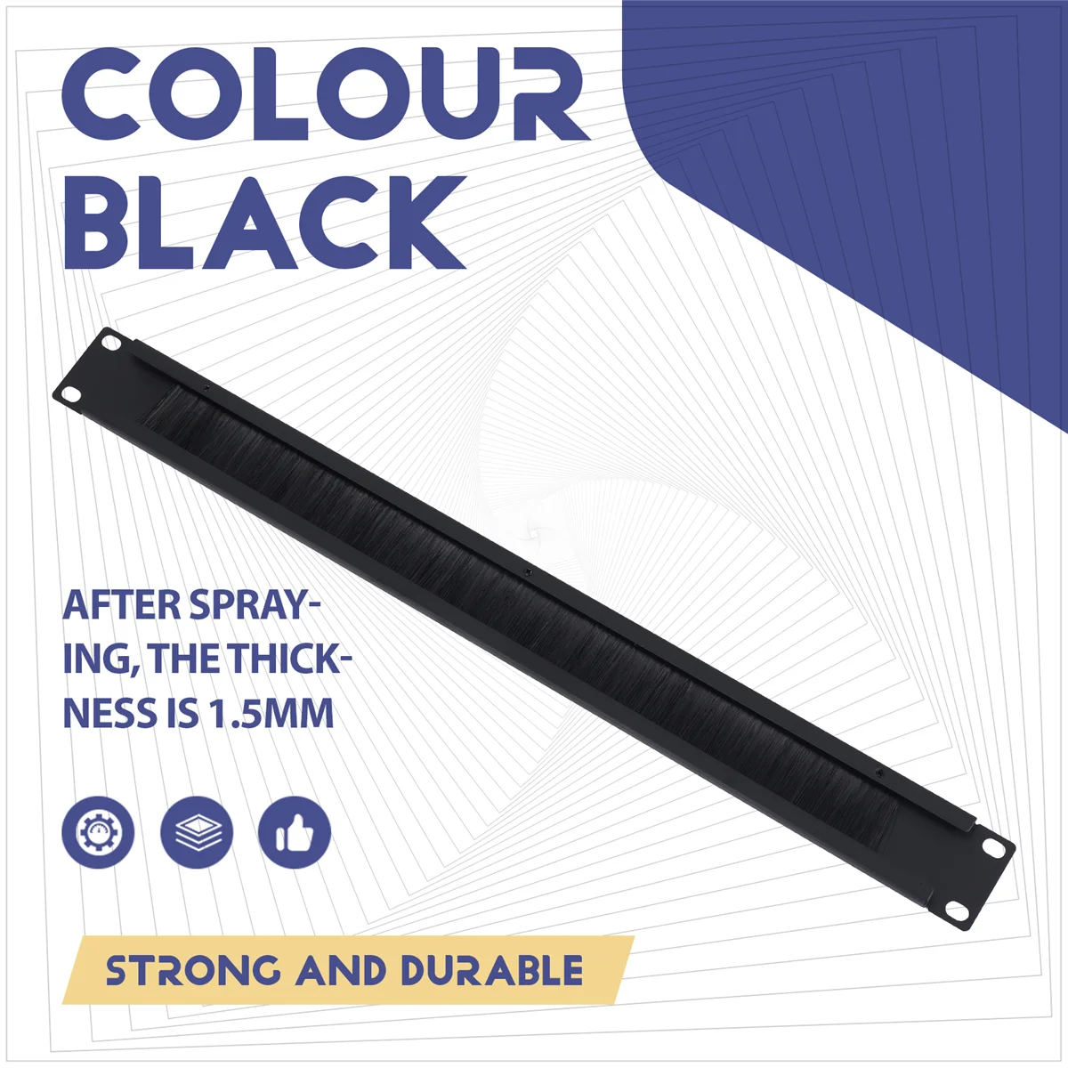 1u 19-дюймовый стойка для монтажа заглушки в стойку - Фотография_5