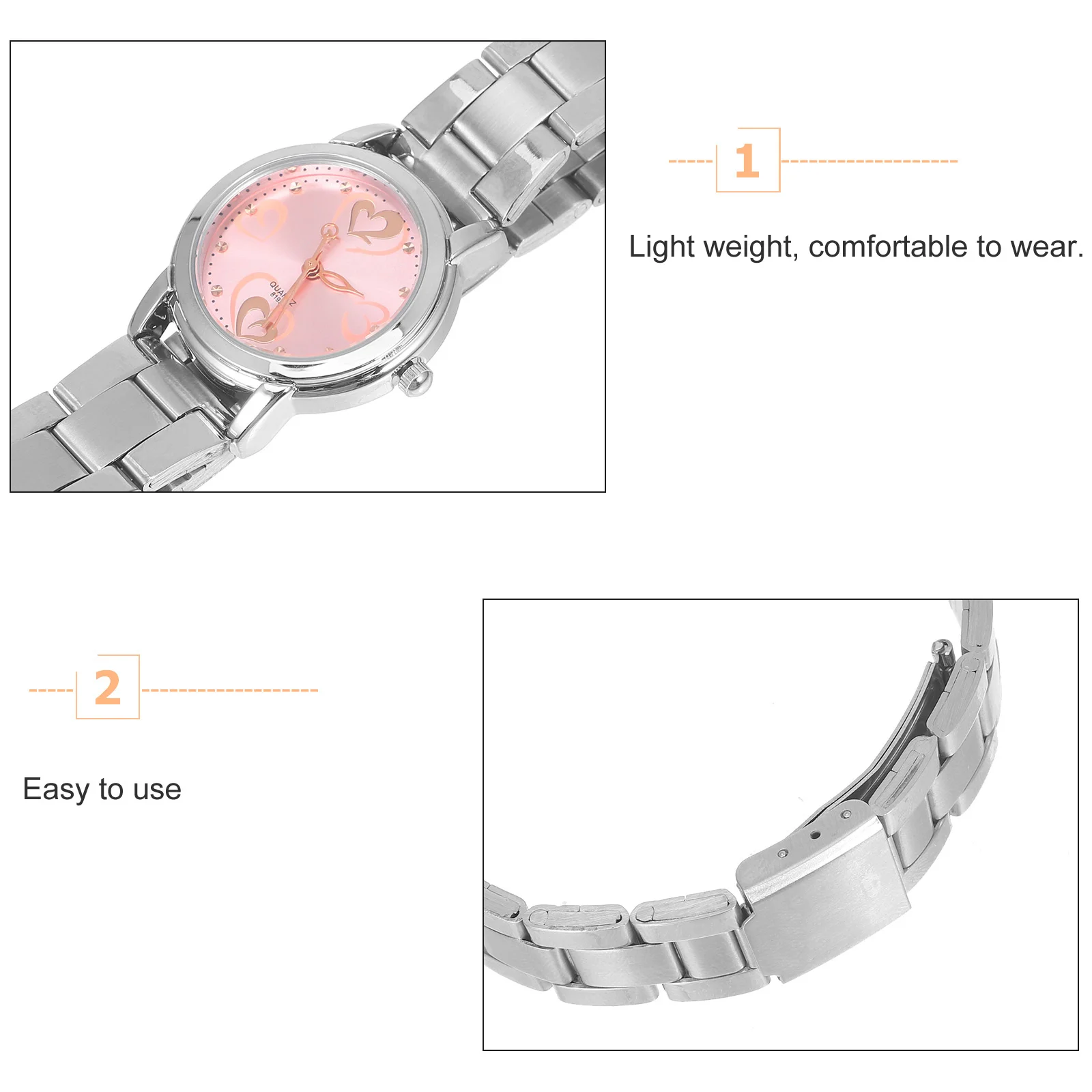 Часы для пар, ремешок из нержавеющей стали - Фотография_4