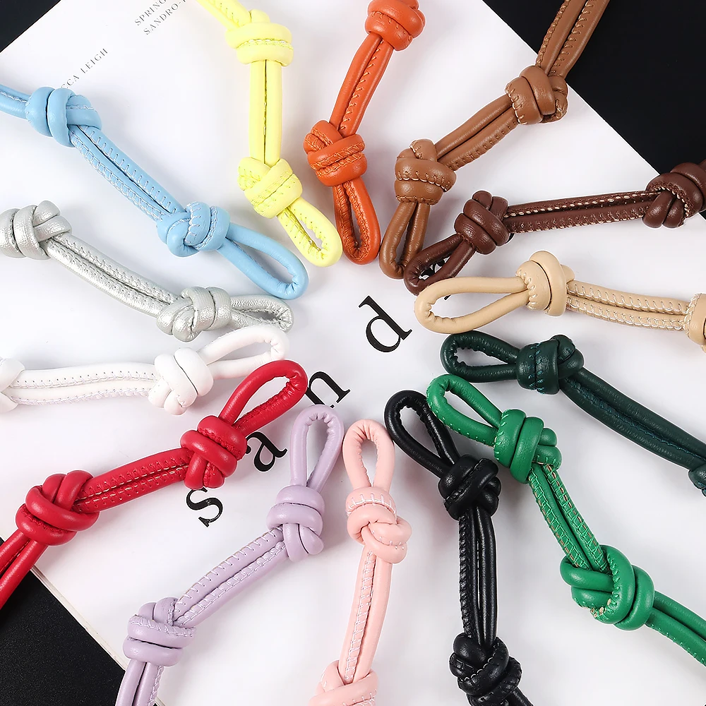 Тканый ремешок из искусственной кожи с двойным узлом - Фотография_5