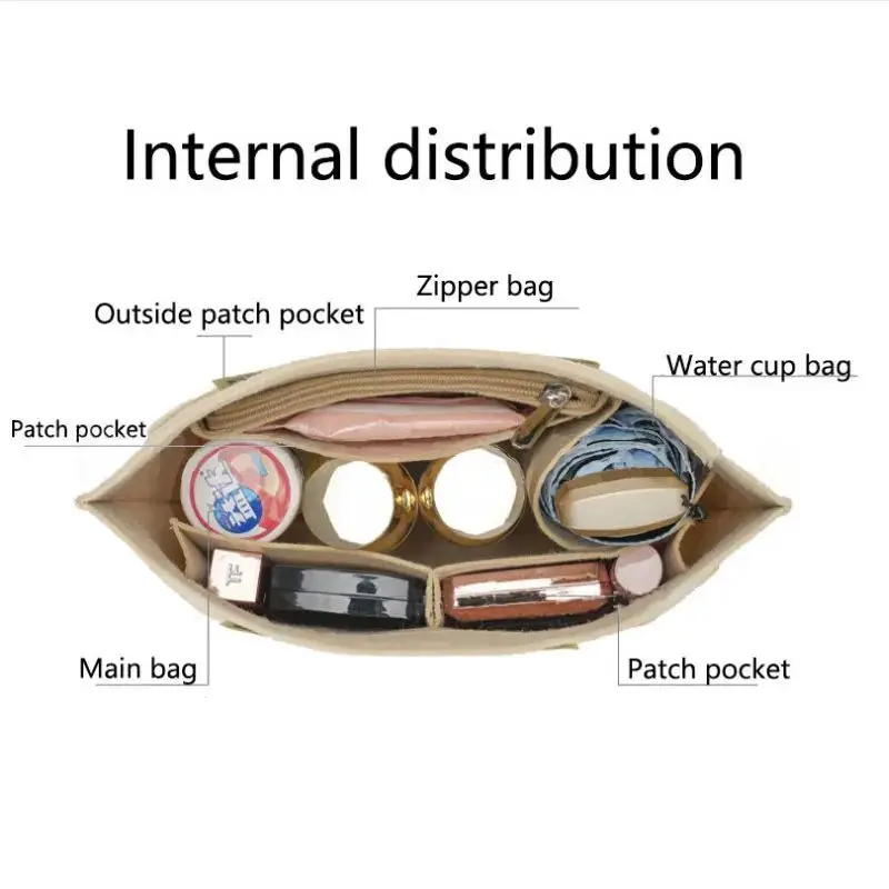 Фетровая сумка-вставка подходит для сумки longchamp - Фотография_5