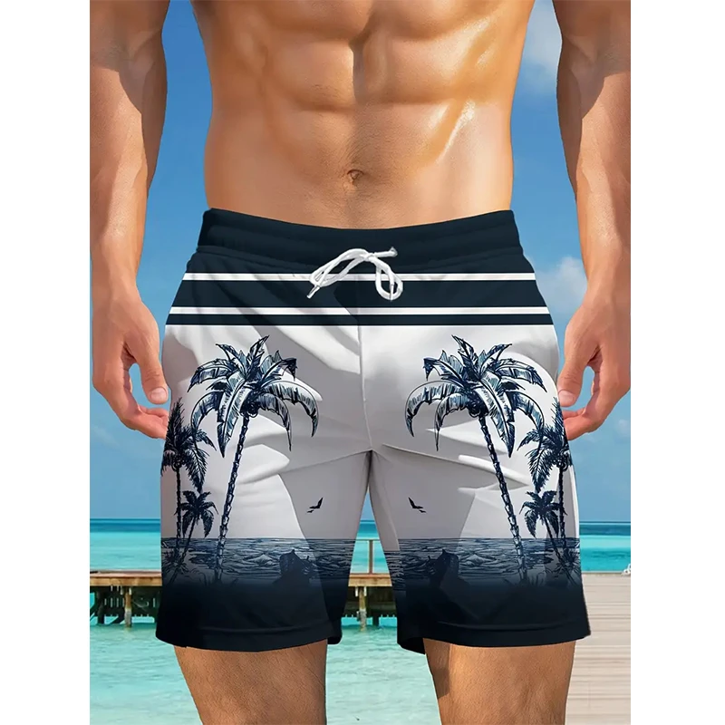 Мужские шорты с гавайским узором кокосовой пальмы