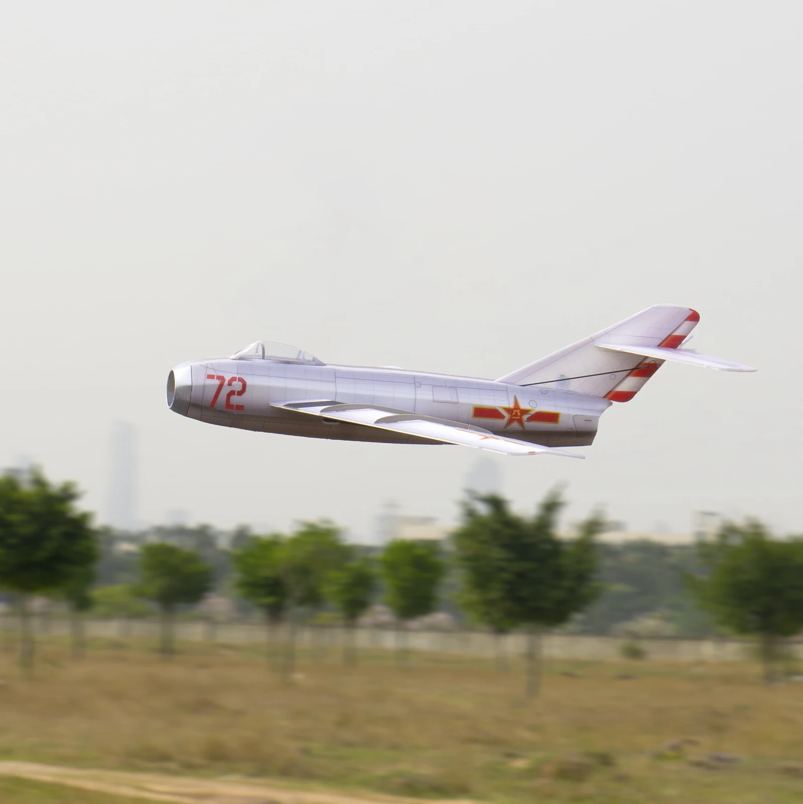 Мини mig 15 400 мм крыло с 3-канальным - Фотография_2